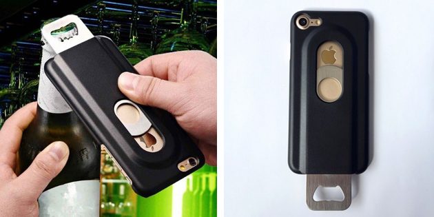 Cheap covers for iPhone: Case with a bottle opener