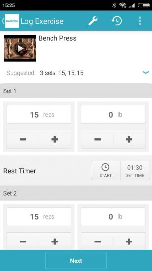 Exercise.com: application Android