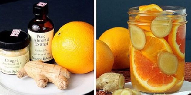sabores naturales para el hogar: Sabor a naranja, jengibre y almendras