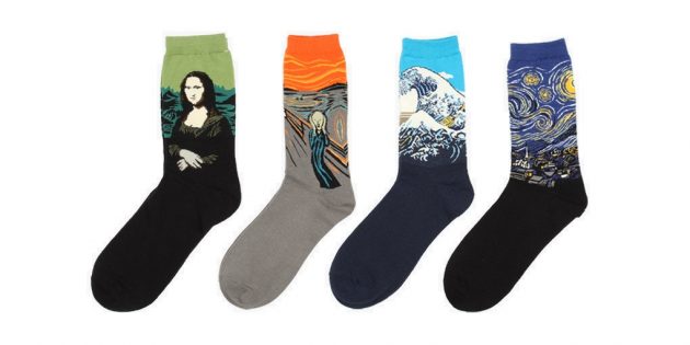 Originelle Geschenke für das neue Jahr: Socken für Kenner der Kunst