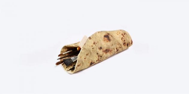 A ceruza táska shawarma formájában