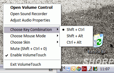 VolumeTouch键盘菜单