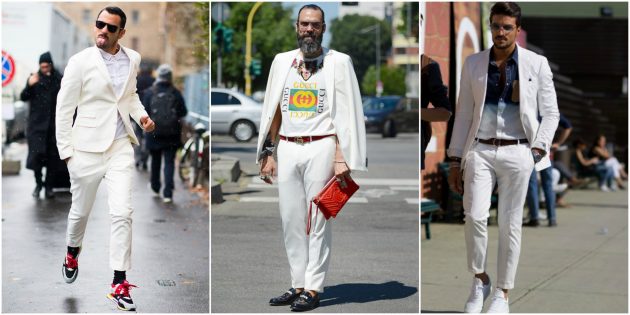 Мъжка мода 2018: Всички в бяло