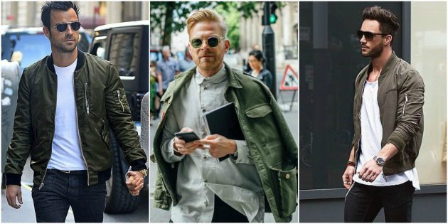पुरुषों की फैशन 2018: सैन्य शैली जैकेट