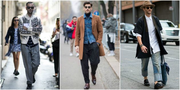 Мъжка мода 2018: Безплатни панталони