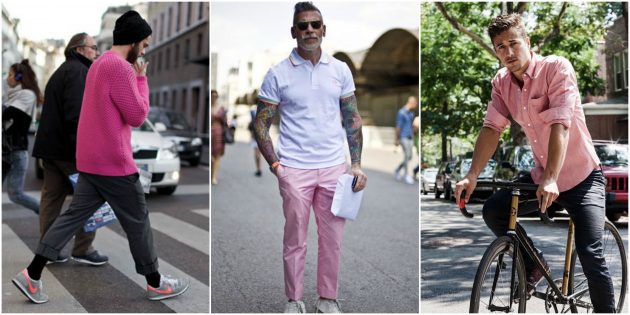 पुरुषों की फैशन 2018: थोड़ा गुलाबी और पेस्टल