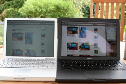 Laptops with glossy and matte displays