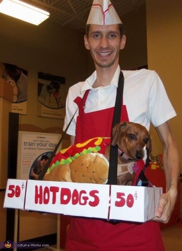 Myyjä hot dogs