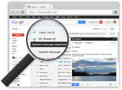 How to add Gmail notifications about delivery and reading of messages