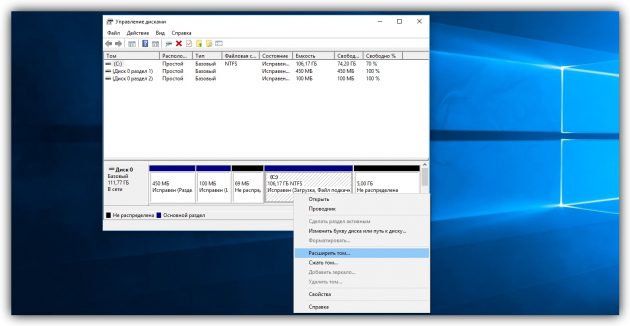 A lemezek kombinálása a Windows rendszerben szabványos eszközökkel