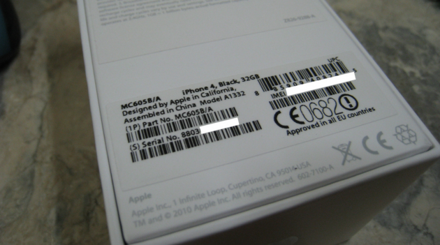 Cómo distinguir el iPhone original de la falsificación: Caja