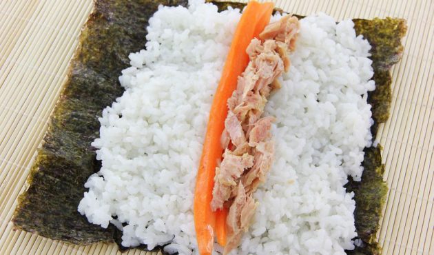 كيف لطهي السوشي: هوسوماكي و futomaki