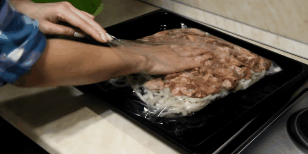 How to cook shish kebab in the sleeve