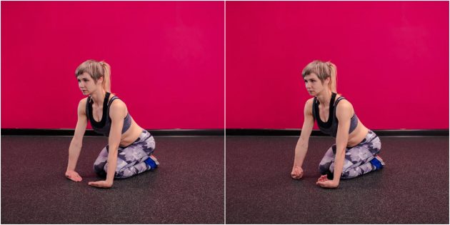 how to strengthen your wrists: stretching with clenching of your fists