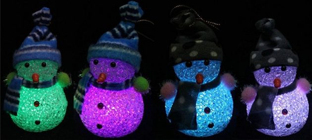 Productos de Año Nuevo: muñecos de nieve luminosos