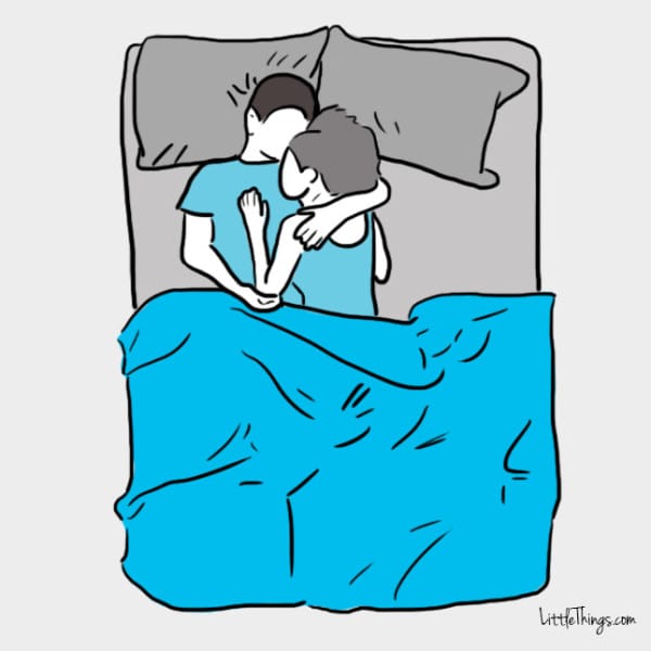 Alvási helyzet: kényelmes váll