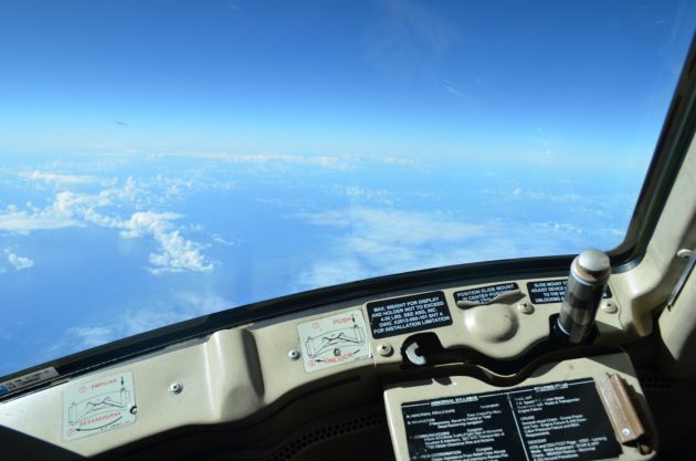 Blick vom Cockpit