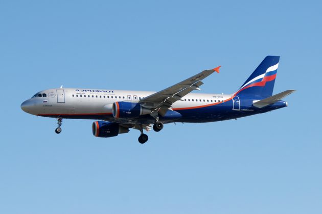 Aeroflot Airlines的空中客车A320