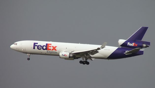 运费麦克唐纳道格拉斯MD-11F，由FedEx使用