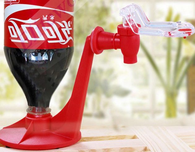 Vapaa-toimitus-Mini-ylösalaisin juominen-suihkulähteet-Cola-juomat-Switch-Kaukalon-Käsin painevesilaitokselle levynjakaja-Automatic