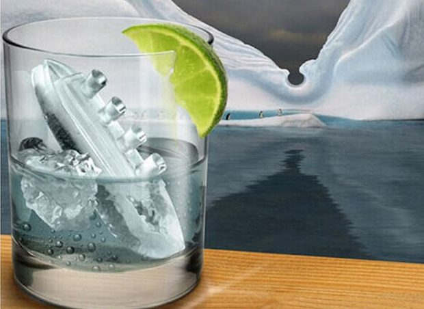 泰坦尼克号冰 - 模具 - 硅胶模具烹饪工具俗套 - 冰模，冰盘 - 硅胶模具蛋糕